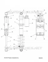 SUSPENSION, AMMORTIZZATORE POSTERIORE TRACK (7044566)
