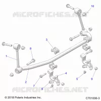 SUSPENSION, FRONT, BARRA DI STABILIZZAZIONE