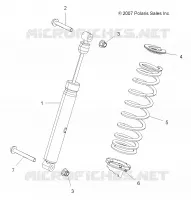 SUSPENSION, AMMORTIZZATORE POSTERIORE