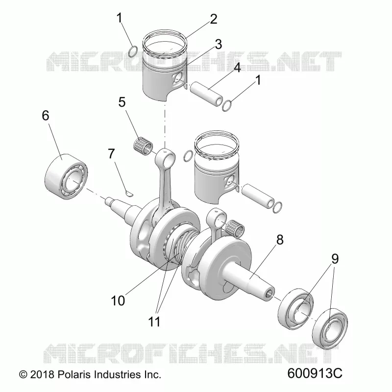 ENGINE, PISTON AND ALBERO MOTORE