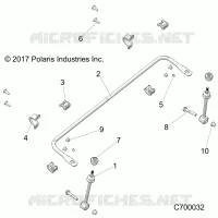 SUSPENSION, FRONT BARRA DI STABILIZZAZIONE- R21RRE99A9/AC/AP/AW/B9/BC/BP/BW (C700032)