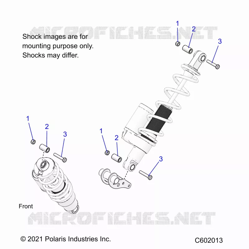 SUSPENSION, SHOCK MONTAGGIO, REAR SUSP.