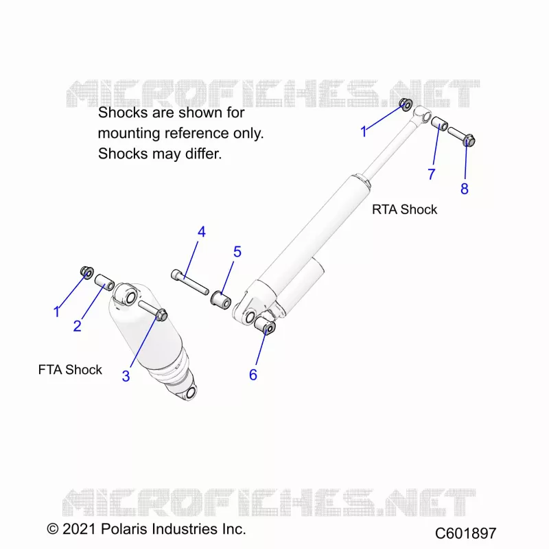 SUSPENSION, SHOCK MONTAGGIO, REAR SUSP.