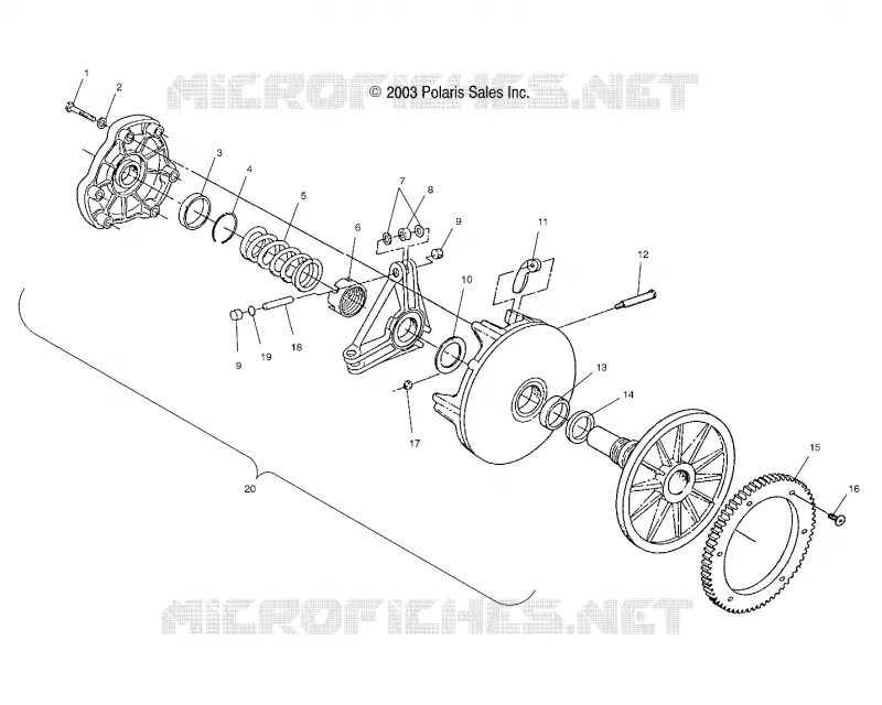 TRASMISSIONE FRIZIONE (ELECTRIC START MODELS)