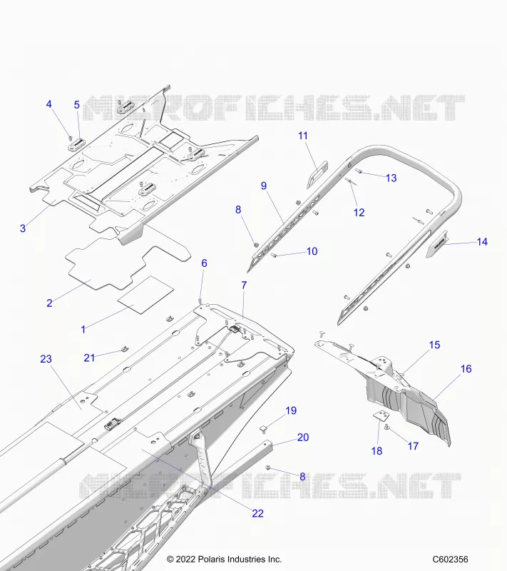 PARAURTI, REAR, CLOSEOFF, TUNNEL COVER