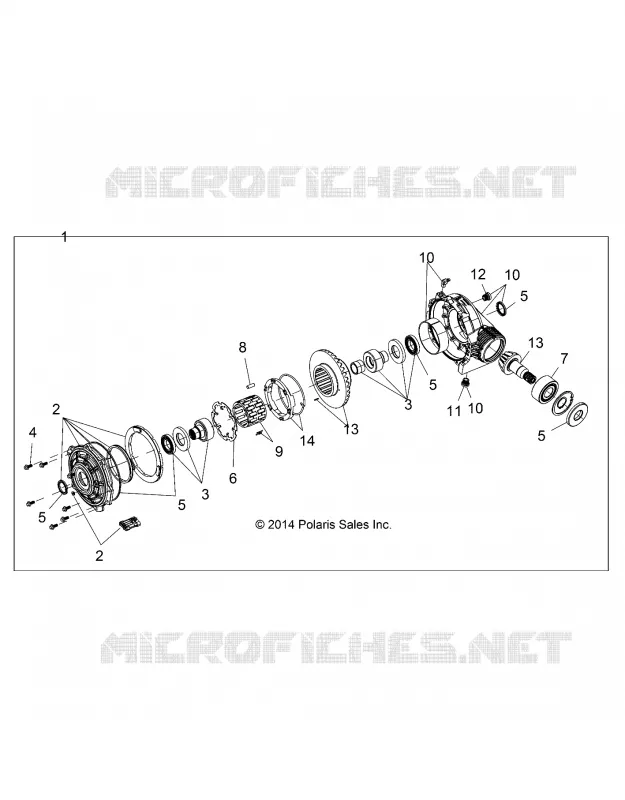 TRASMISSIONE, FRONT GEARCASE