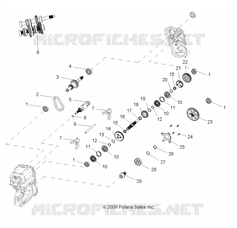 INTERNI SCATOLA DEGLI INGRANAGGI (If Built After 10/11/04)