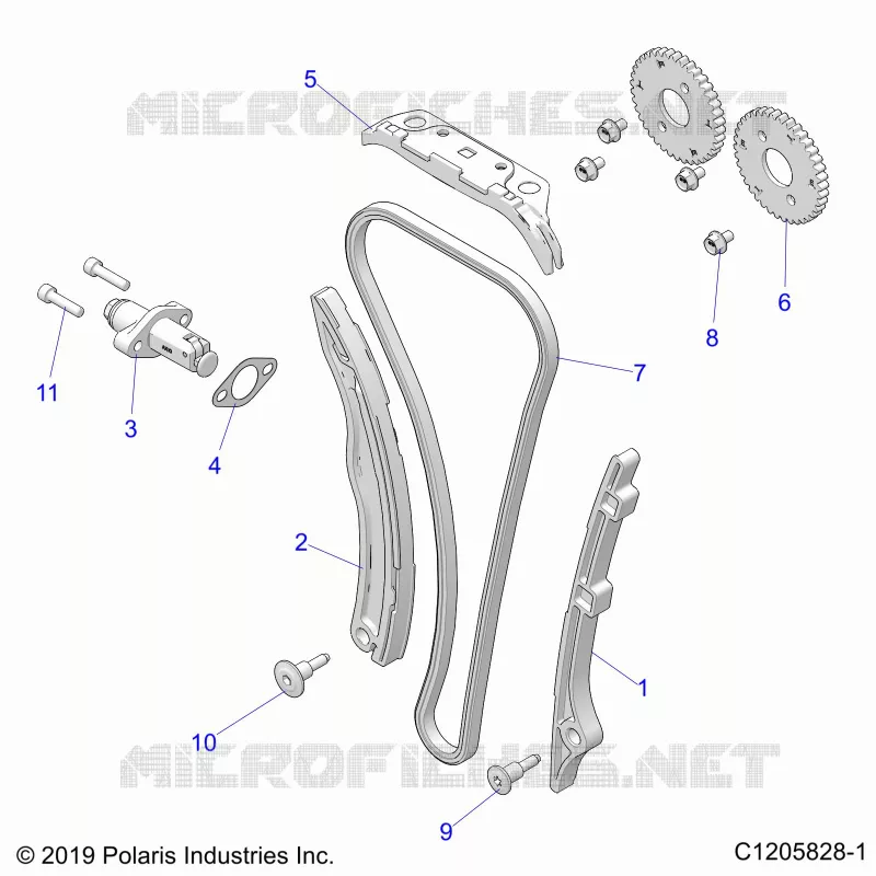 CAM CATENA AND TENSIONER