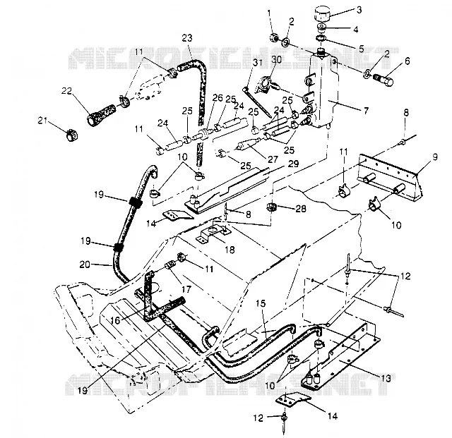 SISTEMA DI RAFFREDDAMENTO 600 XCR 0951676 (4929132913B005)