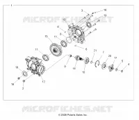 TRASMISSIONE, POSTERIORE SCATOLA DEGLI INGRANAGGI INTERNALS