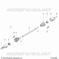 TRASMISSIONE, DRIVE SHAFT, FRONT