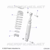 SUSPENSION, SHOCK ANTERIORE MOUNTING