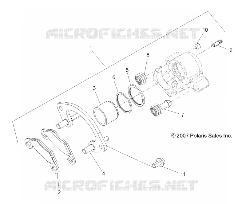 FRENO ANTERIORE CALIPER, US
