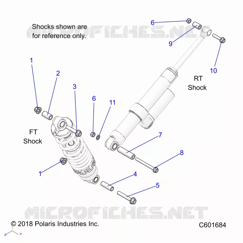 SUSPENSION, SHOCK MONTAGGIO, REAR SUSP.