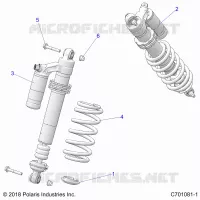 SUSPENSION, REAR SHOCK MONTAGGIO