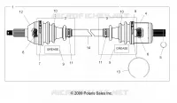 DRIVE TRAIN, TRANSMISSIONE ANTERIORE SHAFT