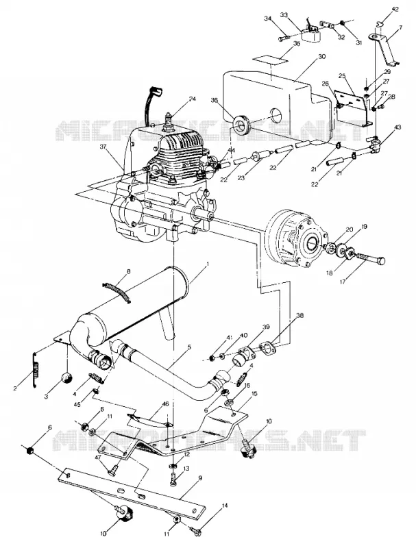 MONTAGGIO DEL MOTORE STARTRAK (4914141414029A)