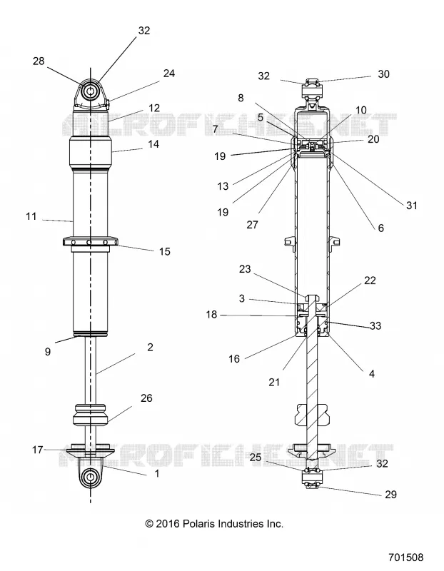 SOSPENSIONE POSTERIORE SHOCK INTERNALS