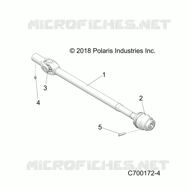 DRIVE TRAIN, FRONT PROP ALBERO