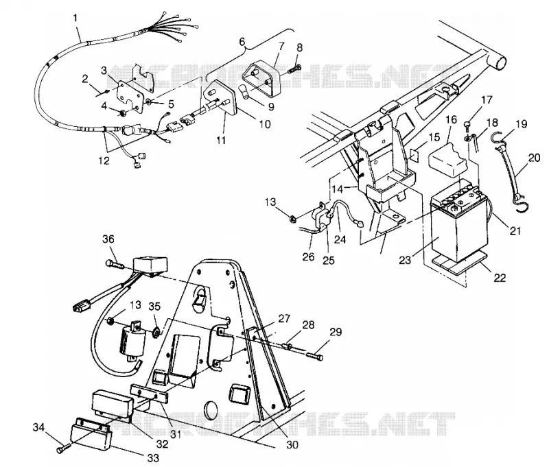ELETTRICO/FANALE POSTERIORE TRAIL BOSS W97AA25C (4940574057C002)