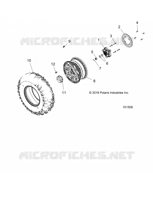 RUOTE, FRONT TIRE AND BRAKE DISC
