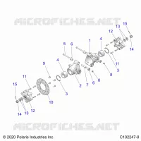 SOSPENSIONE POSTERIORE HUBS, CARRIER AND BRAKE DISC- A21SDE57K4 (C102247-8)