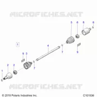 TRASMISSIONE, DRIVE SHAFT, FRONT