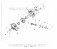 TRASMISSIONE, POSTERIORE SCATOLA DEGLI INGRANAGGI INTERNALS