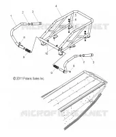TELAIO, RACK AND PASSENGER HAND HOLD