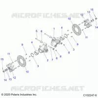 SOSPENSIONE POSTERIORE HUBS, CARRIER AND BRAKE DISC