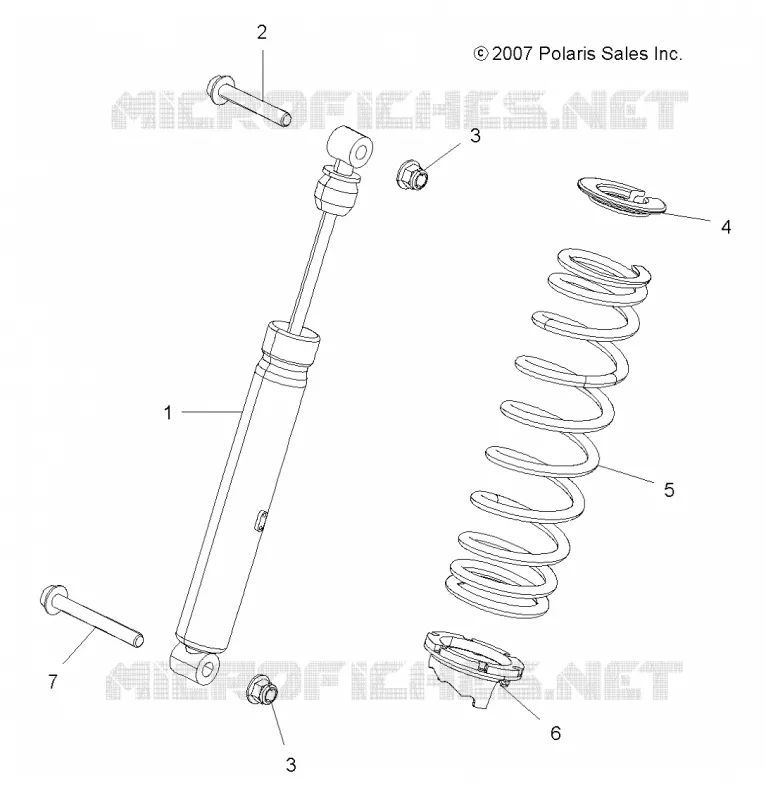 SUSPENSION, AMMORTIZZATORE POSTERIORE