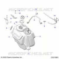 SISTEMA DI ALIMENTAZIONE CARBURANTE, FUEL TANK ASM.