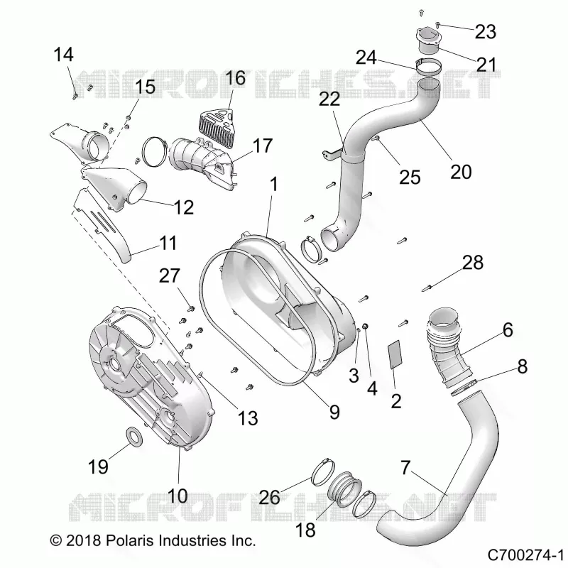 TRASMISSIONE, CLUTCH COVER AND DUCTING