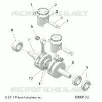 ENGINE, PISTONE & ALBERO MOTORE