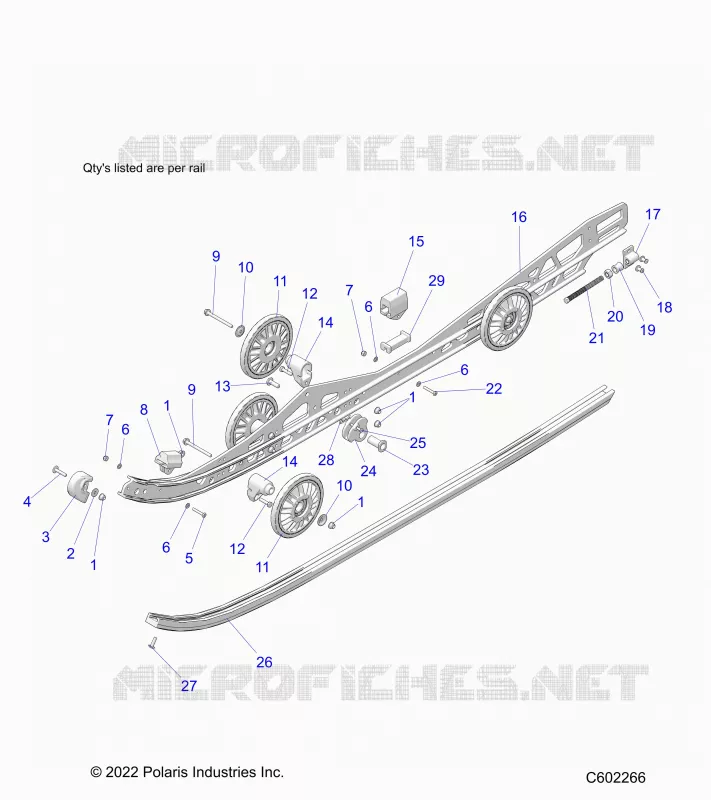 SUSPENSION, RAIL BEAM LH/RH