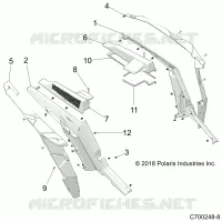 CARROZZERIA POSTERIORE FENDERS AND BEZELS- Z22N4M99AR (C700248-8)