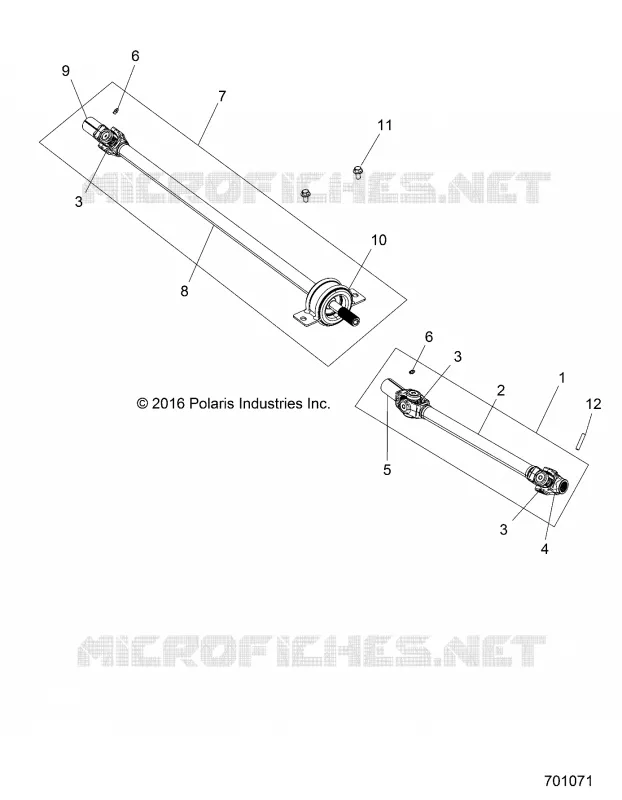 DRIVE TRAIN, FRONT PROP ALBERO