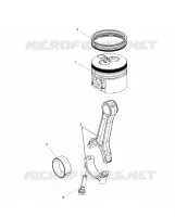 ENGINE, CONNECTING ROD AND PISTONE SET