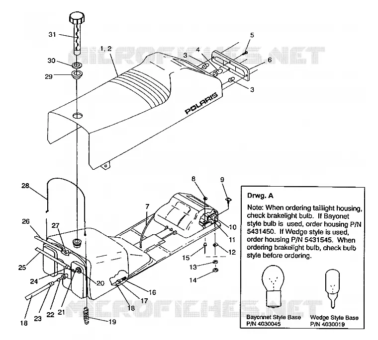 MONTAGGIO SEDILE   SERBATOIO RXL / 0930768 and RXL SKS / 0930568 (4922992299002A)