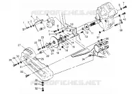 SCATOLA DEGLI INGRANAGGI/FRENO and copertura della catena MOUNTING 4x4 300 W948130 (4926762676C003)