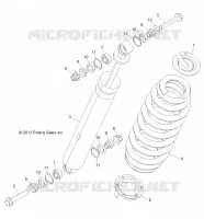 SUSPENSION, AMMORTIZZATORE POSTERIORE