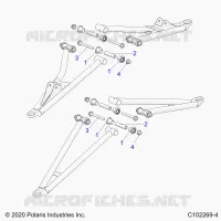 SOSPENSIONI ANTERIORI A-ARM, MOUNTING- A21SVE95KK (C102269-4)