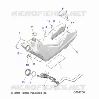 SISTEMA DI ALIMENTAZIONE CARBURANTE, FUEL TANK ASM.