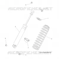 SUSPENSION, AMMORTIZZATORE POSTERIORE
