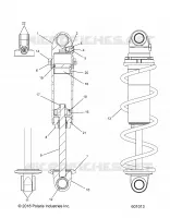 SUSPENSION, SHOCK ANTERIORE TRACK (BLACK COIL OVER)