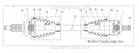 DRIVE TRAIN, TRANSMISSIONE ANTERIORE SHAFT