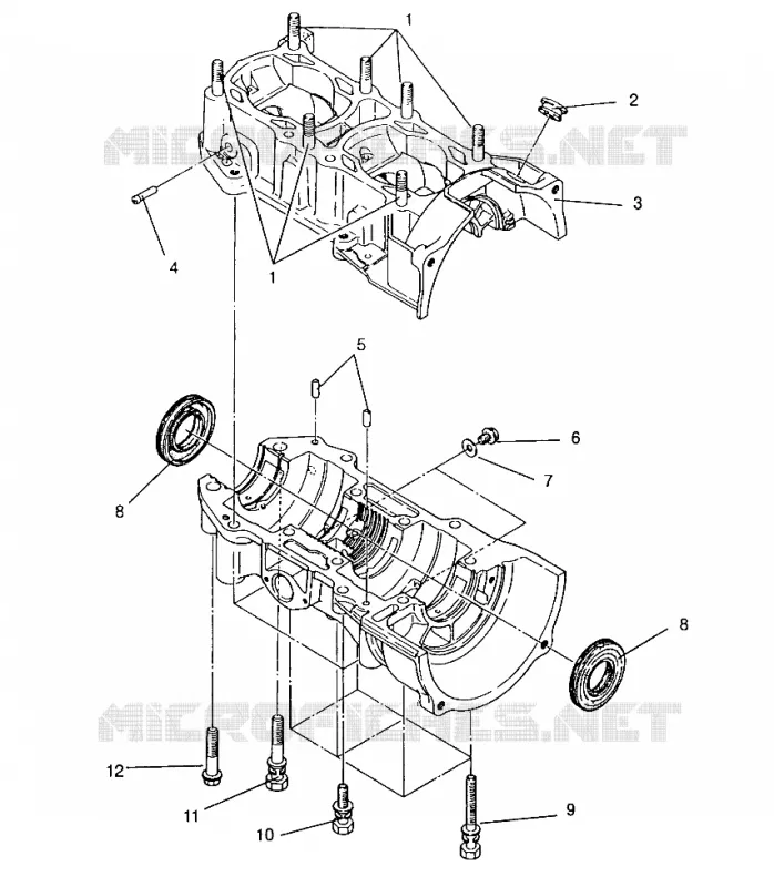 CARTER ASSEMBLY 440 XCR 0951660 (4929112911C009)