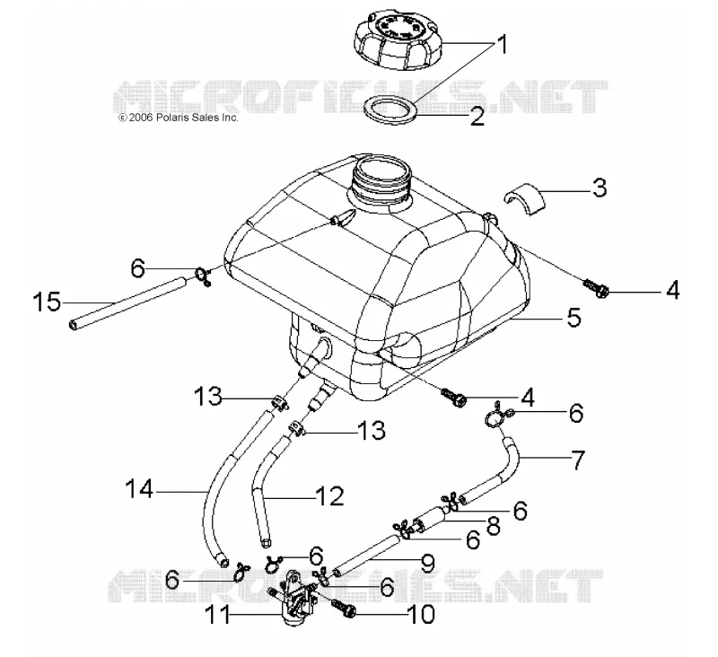 SERBATOIO DI CARBURANTE and HOSES