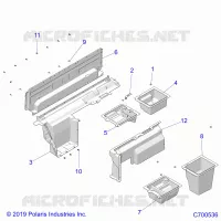 CARROZZERIA POSTERIORE CLOSEOFF/STORAGE (PREM PREP AUDIO ROOF)