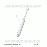SUSPENSION, AMMORTIZZATORE POSTERIORE TRACK (7045495)